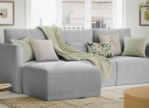 gray modular sofa