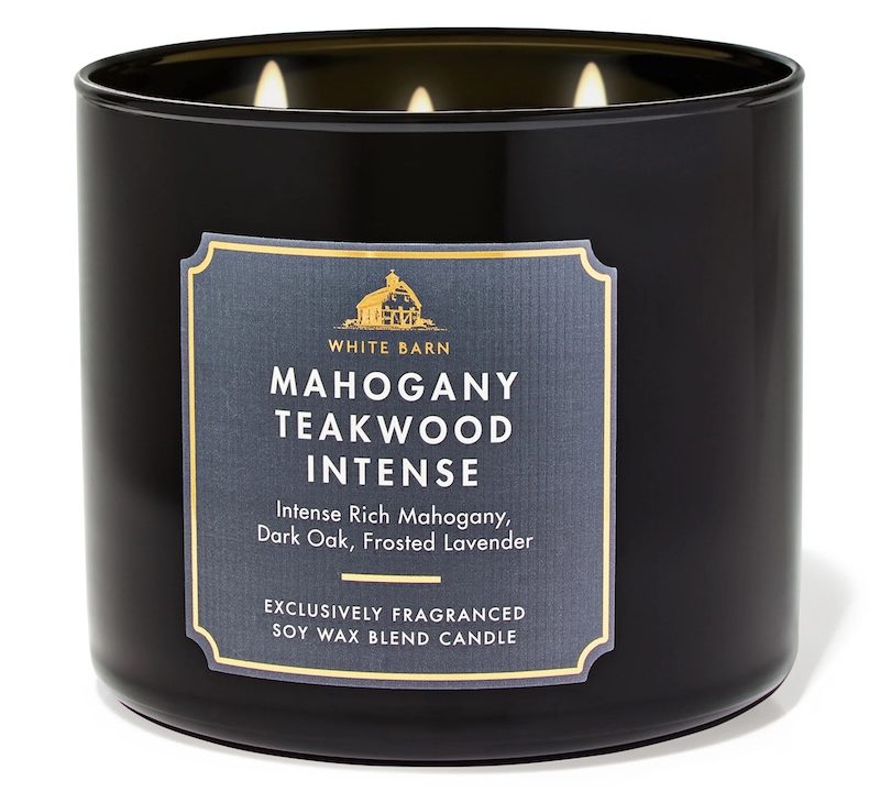 Bath & Body Works White Barn Mahogany Teakwood Intense Candle