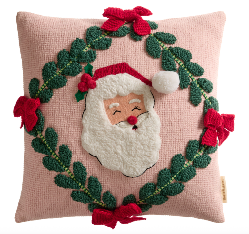 santa claus throw pillow