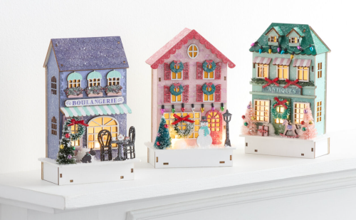 christmas village buildings