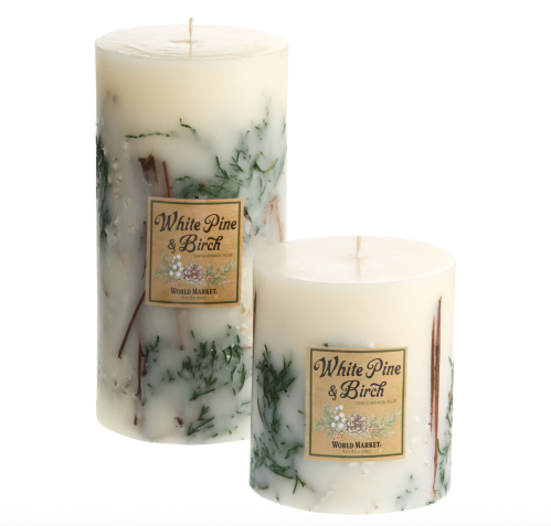 christmas pillar candles