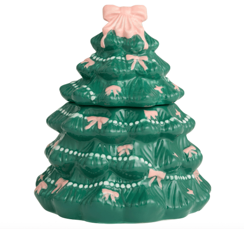 christmas tree cookie jar