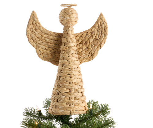 rattan angel christmas tree topper