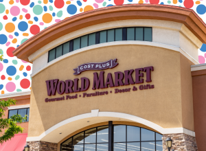 world market store with a colorful background