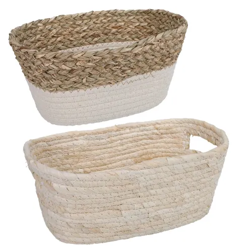 woven straw baskets