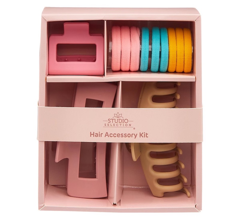 A 12-piece hair accessory set from Dollar General