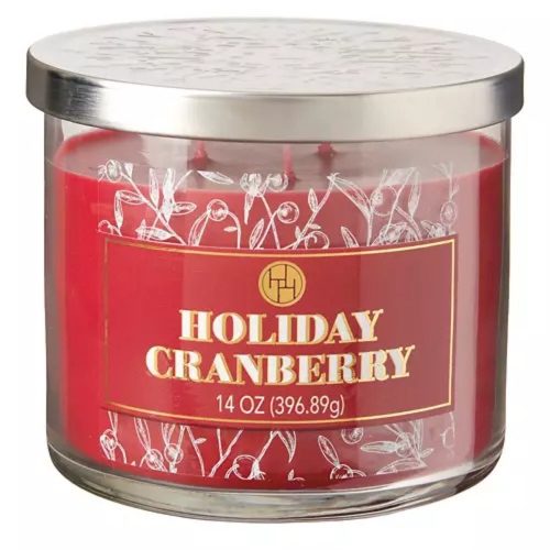 3 Wick Candle Holiday Cranberry