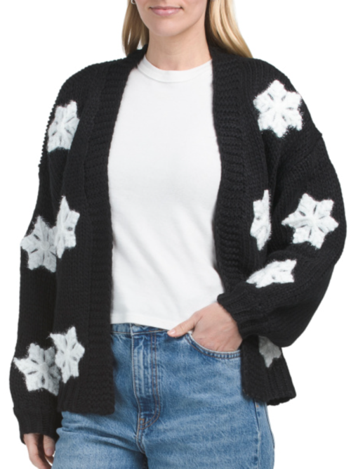 BAEVELY 3d Snowflake Sweater