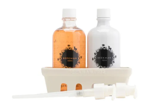BEEKMAN 1802 Honeyed Grapefruit Hand And Body Wash And Lotion Set With Caddy