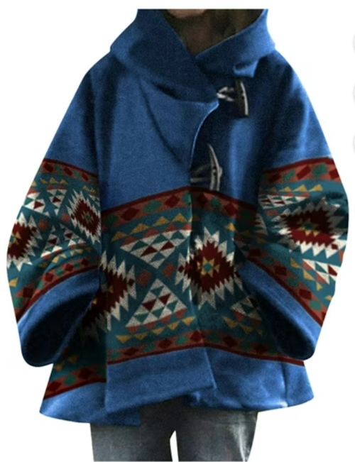 Blue Hooded Jacket Kelly Reilly Coat