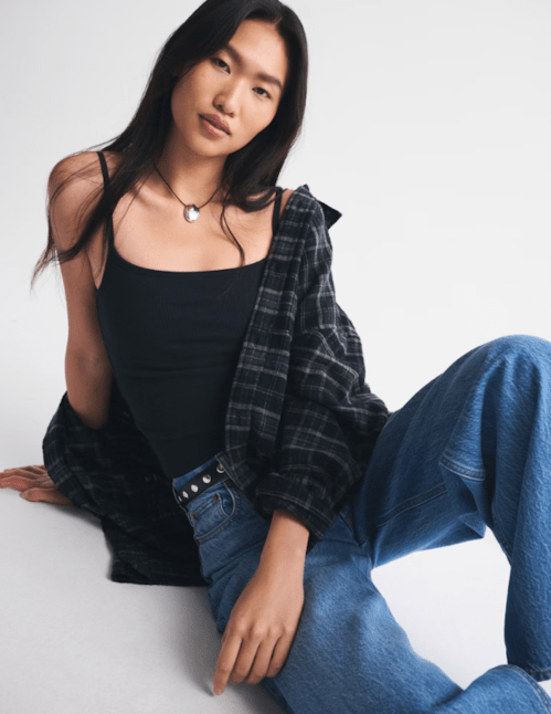 Bra-free ribbed cami