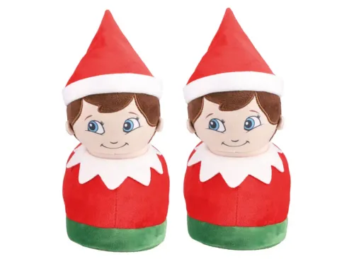 Children's Holiday Elf on the Shelf Character Slippers, 7/8
