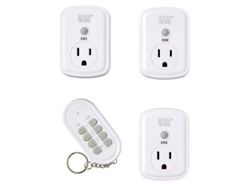 Easy Home Indoor Wireless Remote Controlled Outlets, 3 pack