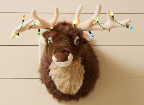 Elk Wall Motion Plush with Lights