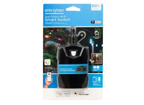 Enbrighten Smart 125-Volt 2 -Outlet Indoor/Outdoor Smart Plug