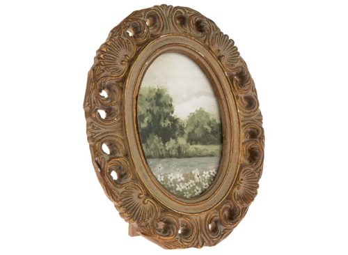 Framed Landscape Easel Back Decor