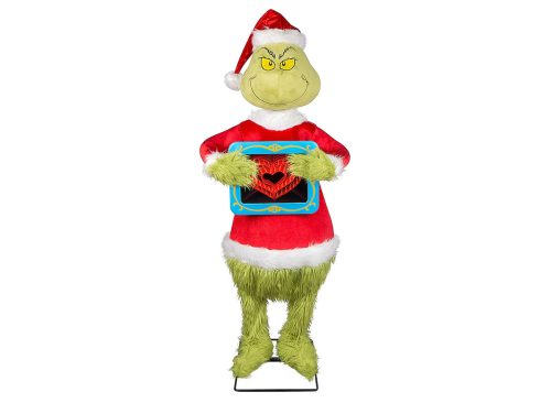 Grinch 4-ft Dr. Seuss The Grinch with Heart Musical Animatronic