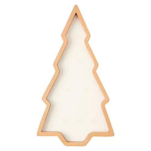 Holiday Wood Icon Tree Shaped Ca