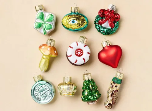 John Derian for Target 10ct Mini Glass Ornament Set