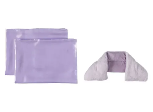 KIRKTON HOUSE 2 Pack Pillowcases & Neck Wrap, Purple
