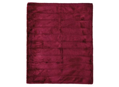 KIRKTON HOUSE 50" x 60" Cozy Throw Blanket, Red Ribbed