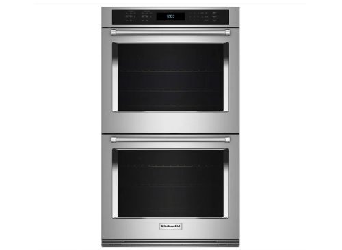 KitchenAid 5.0 cu. ft. Upper and 5.0 cu. ft. Lower Capacity Double Wall Oven with Air Fry Mode