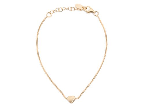 LUCIA MARA Made In Italy 18kt Gold Plated Sterling Silver Heart Bracelet