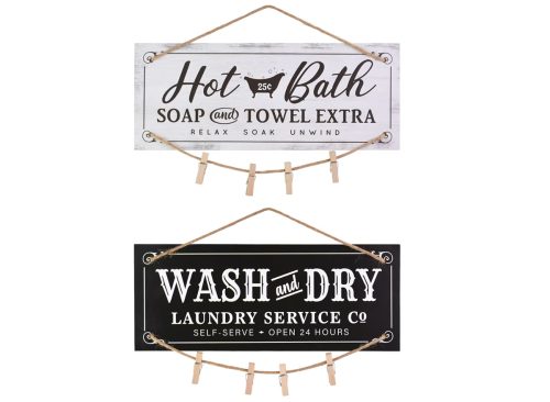 Laundry Clip Wall Plaques
