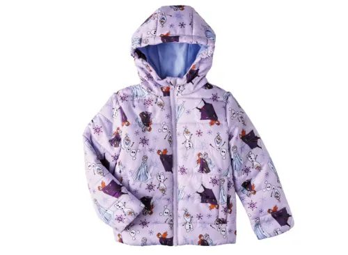 Licensed Childrens Character Puffer Jacket - Frozen M
