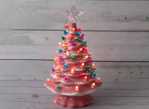 Light Up Ceramic Christmas Tree