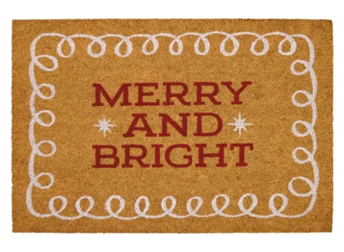  Merry Moments 24" x 36" Holiday Coir Mat - Merry and Bright