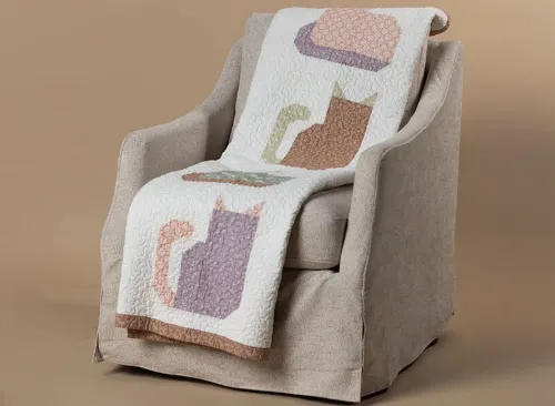 Quilted Cat Throw