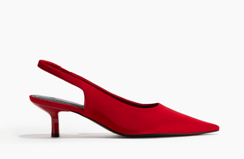 Red Slingback shoes from H&M