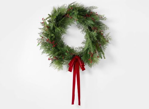 Red and Green Holiday Wreath - Threshold™ designed with Studio McGee