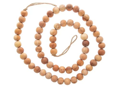 Round Wood Bead Garland