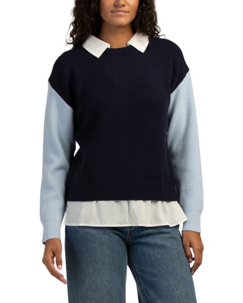 SIONI Twofer Knit Sweater