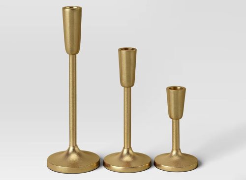 Set of 3 Aluminum Taper Holders - Threshold™