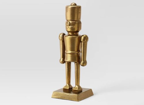 Small Gold Metal Nutcracker Christmas - Threshold™