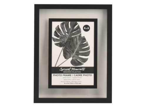 Special Moments Black Plastic Float Photo Frame