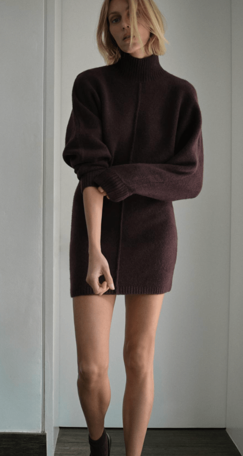 Soft knit short dress