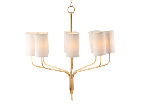 TROY LIGHTING 32.75x35 Iron Juniper 8 Light Chandelier