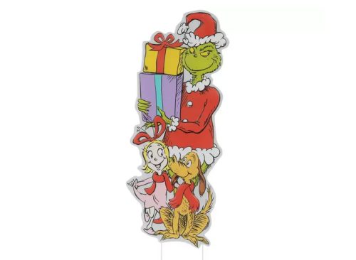 The Grinch & Max Garden Stake