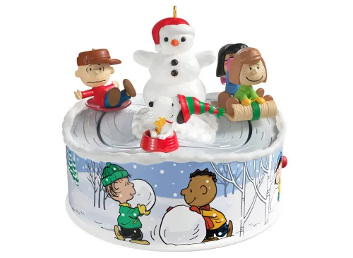 The Peanuts® Gang Let's Go Sledding! Musical Ornament With Light and Motion