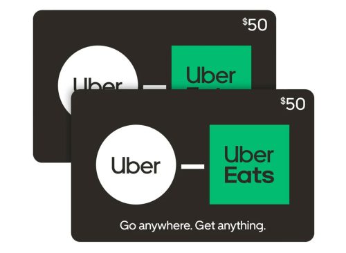 Uber - Two $50 eGift Cards