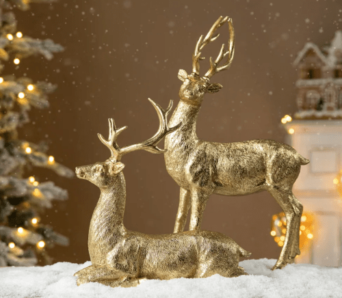 gold reindeer