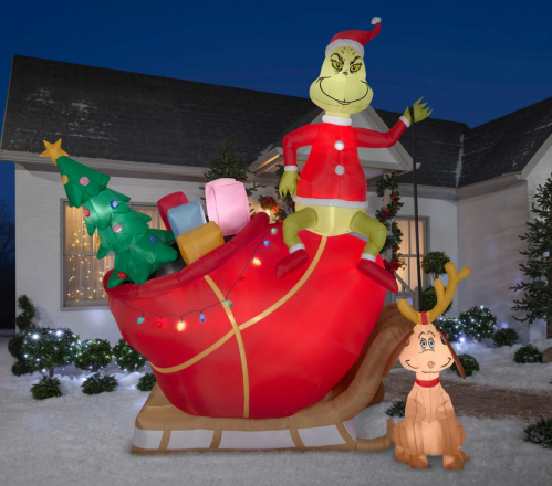 The Grinch inflatable