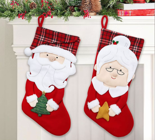 Mr. and Mrs. Claus stockings