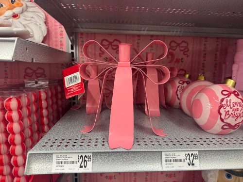 bow taper candle holder