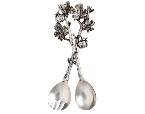 silver serving utensils