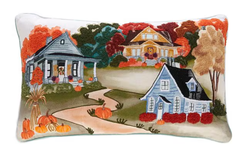 fall village pillow